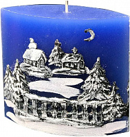 Свеча декоративная Снежный лес 55x120 Pako-If