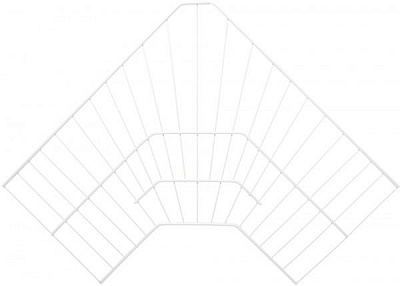 Полка угловая Kolchuga 600x306 мм белый