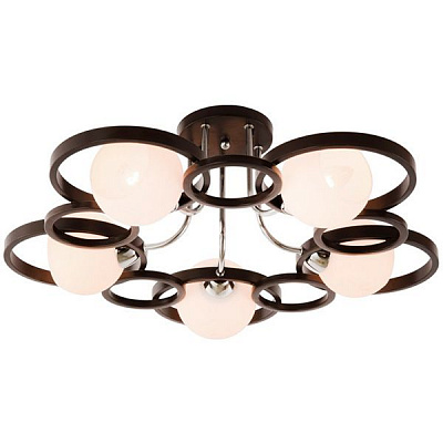 Люстра потолочная Victoria Lighting Damask/PL5 5x40 Вт E14 венге 