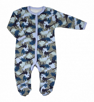 Комбінезон для хлопчика Маленькие люди Динозавр р.74 блакитний