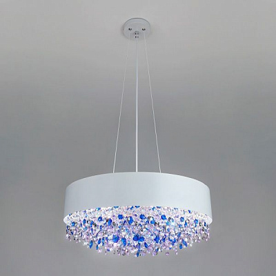 Люстра подвесная Strotskis Elisa 4x60 Вт E14 хром/белый 286/4 