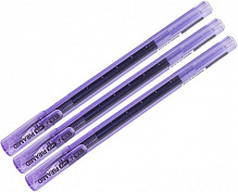 Набір ручок гелевих Economix Piramid E12176 3 шт. фіолетові 