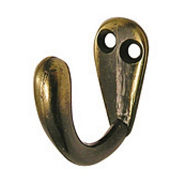 Крючок мебельный  Larvij LK0101AB античная латунь