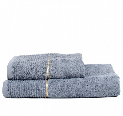 Полотенце махровое GOLD NEW 50x90 см серо-голубой La Nuit