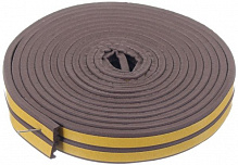 Уплотнитель самоклеящийся E-образный резиновый Elcor TEEB6 6 м коричневый 