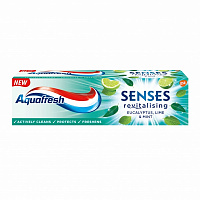 Зубна паста Aquafresh Senses Евкаліпт, лайм і м'ята 75 мл
