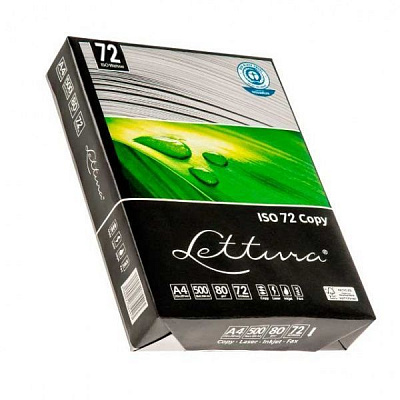 Папір офісний Lettura A4 80 г/м Paper ISO 72 сірий