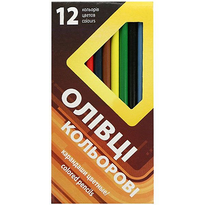 Олівці кольорові Тікі 12 кольорів