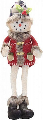 Декорація новорічна Дід Мороз та сніговик кантрі 50 см в асортименті