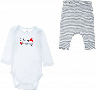 Комплект дитячого одягу Фламінго білий р.62 091-222-9