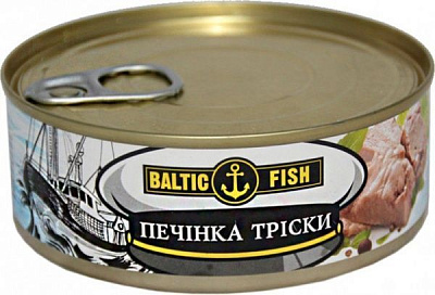 Консерва Baltic fish Печінка тріски 240 г