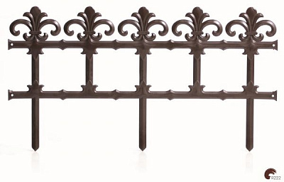 Ограждение Prosperplast Garden 3,7 М, фигурная