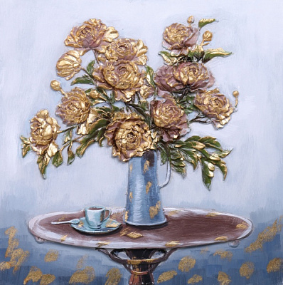 Картина Цветы 80x80 см H1510 