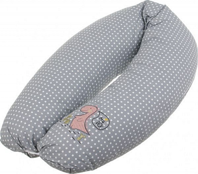 Подушка для кормления IDEIA Standart Dinosaur 35х200 см серый 