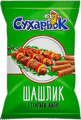 Сухарики Сухарьок зі смаком Шашлику житні 70 г (4820133750766)