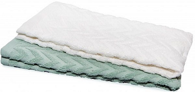 Рушник Зигзаги 40x60 см Simi молочний/м'ятний