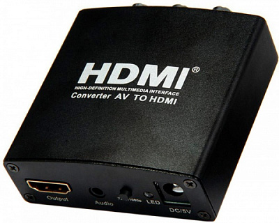 Конвертер PowerPlant черный (CA911479) AV - HDMI HDCAV01 