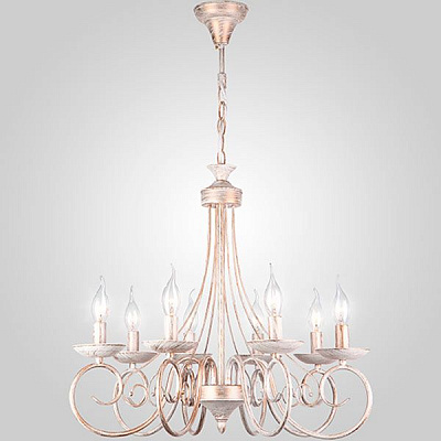 Люстра підвісна Strotskis Luciana 8x60 Вт E14 біло-золотистий 22404/8