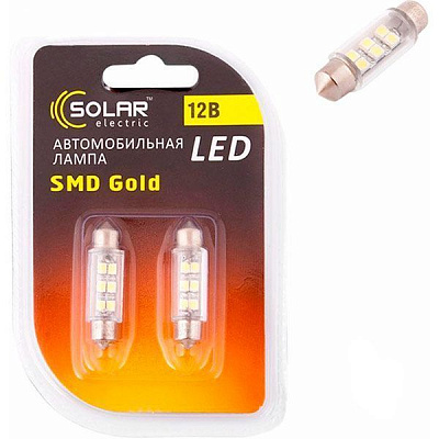 Лампа светодиодная Solar LS276 SV8.5 12 В 2 шт