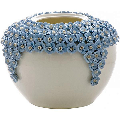 Ваза декоративная Пина синяя 22 см