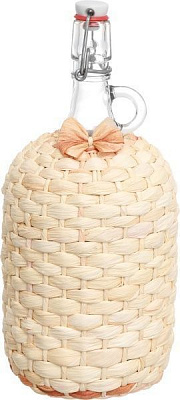 Бутель скляний із кришкою Венеція 2 л