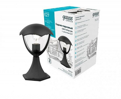 Столбик Gauss Aura 31 см E27 60 Вт IP54 антрацит GD029 