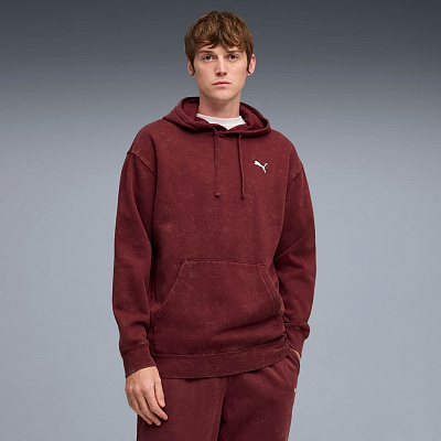 Джемпер Puma ESS ELEVATED Relaxed Wash Hoodie FL 68804996 р.L бордовий
