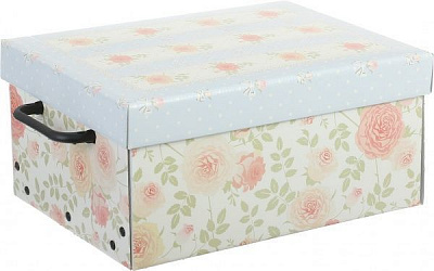 Ящик картонний Miss Space Provenzale 330x250x160 мм блакитний