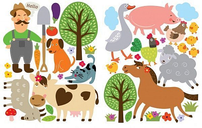 Декоративная наклейка Design stickers Ферма 29,7x42 см