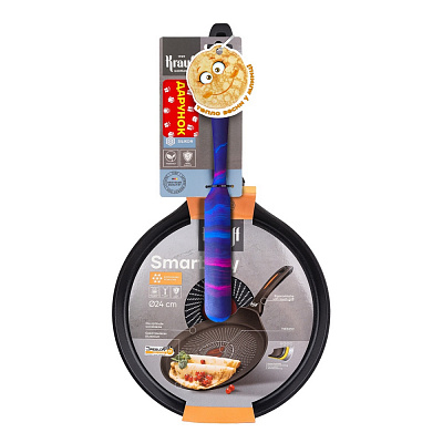 Сковорода для млинців Krauff Smart Fry 24 см з лопаткою 25-45-229