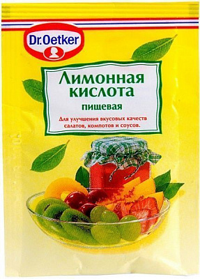 Кислота лимонная 8 г Dr. Oetker (5941132002065) 
