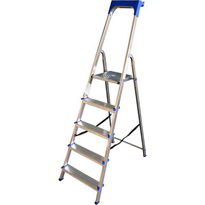 Лестница-стремянка Elkop алюминиевая с полкой 5сх