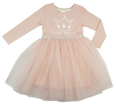 Платье Luna Kids с фатином р.104 персиковый 