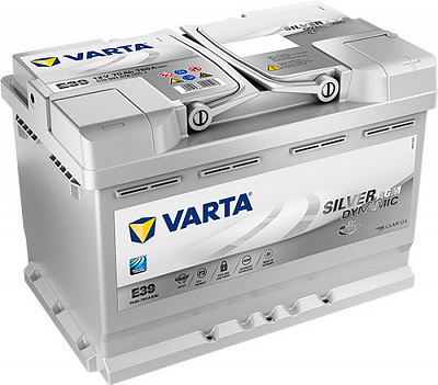 Аккумулятор автомобильный Varta SILVER DYNAMIC AGM 70А 12 B 570901076 «+» справа