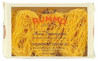 Паста TM RUMMO Яичная Tagliolini All'uovo N93 250 г 