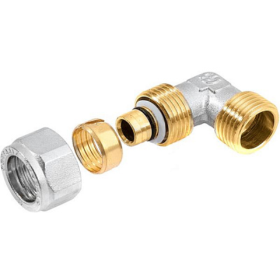 Коліно зовнішня General Fittings 1/2-16x2.0 GF