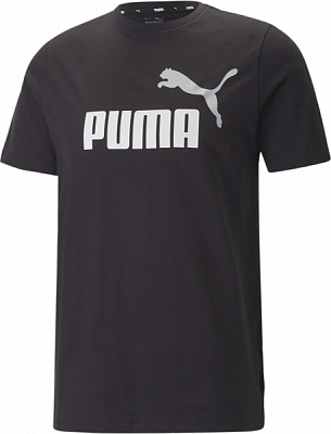 Футболка Puma ESS+ 2 COL LOGO TEE 58675961 р.L чорний