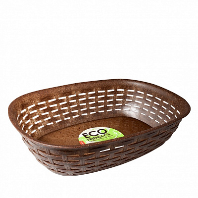 Кошик Ротанг 305х215х75 см ECO WOOD коричневий екопластик Алеана
