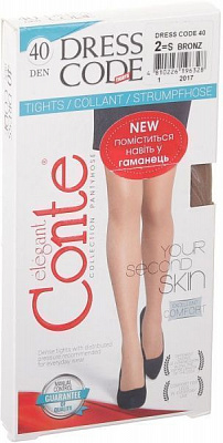 Колготки Conte Dress code bronze р. 2 бронзовий 1 шт.