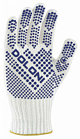 Рукавички Doloni з покриттям ПВХ крапка XL (10) 4417