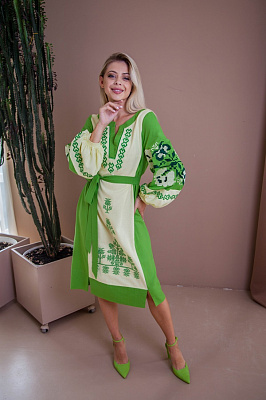 Платье Galychanka Мавка Wdr-0331 р.XL 1023 Желтая[1271] Olive Green