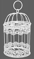 Клітка декоративна Cage Мереживо 13х13х21 см білий 