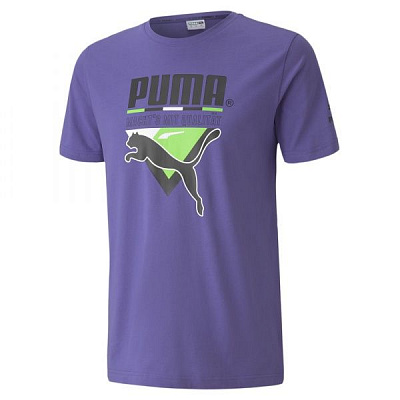 Футболка Puma TFS Graphic Tee 59761472 L фиолетовый