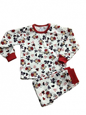 Пижама для девочек Моя планета фея р.110–116 белый с принтом Пж300-7 