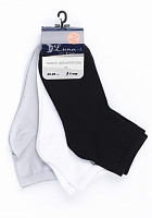 Набір шкарпеток жіночих Luna бавовна 2251720404014 р.23-25 см чорний/білий/сірий