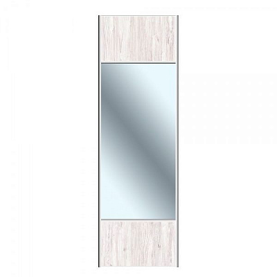 Двери к шкафу-купе комбинированная DC 770x50x2032 мм дуб аляска двери / ДСП/зеркало