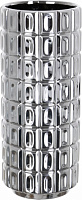 Ваза керамическая серебряная Silver 10,5x10,5x25 см
