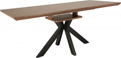 Стол обеденный GT Racer DT0730 (140-180x80x76) Dark Oak 