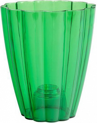 Кашпо для орхидей Оранжерея «Ромашка» фигурный 1,5л зеленый 