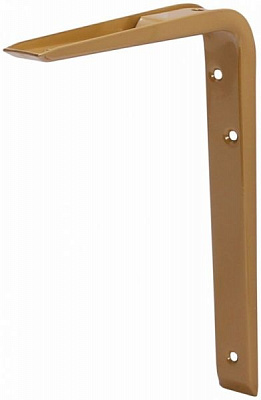 Кронштейн  стальной ренифорс 250x200 мм золотой
